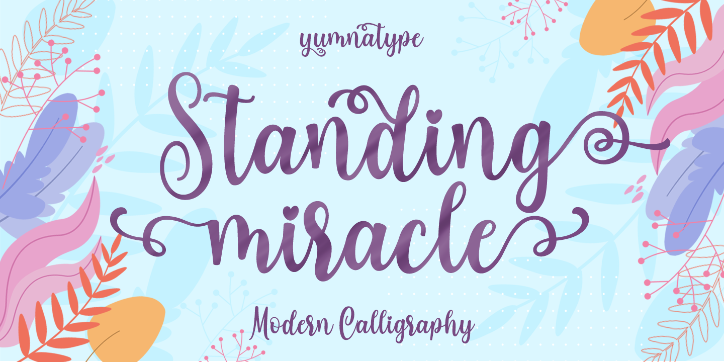 Standing Miracle Font preview